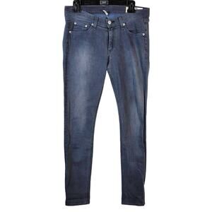 Rag & Bone Jeans Women's 28 Gray Croxley Skinny Mid Rise Festival Grunge Boho